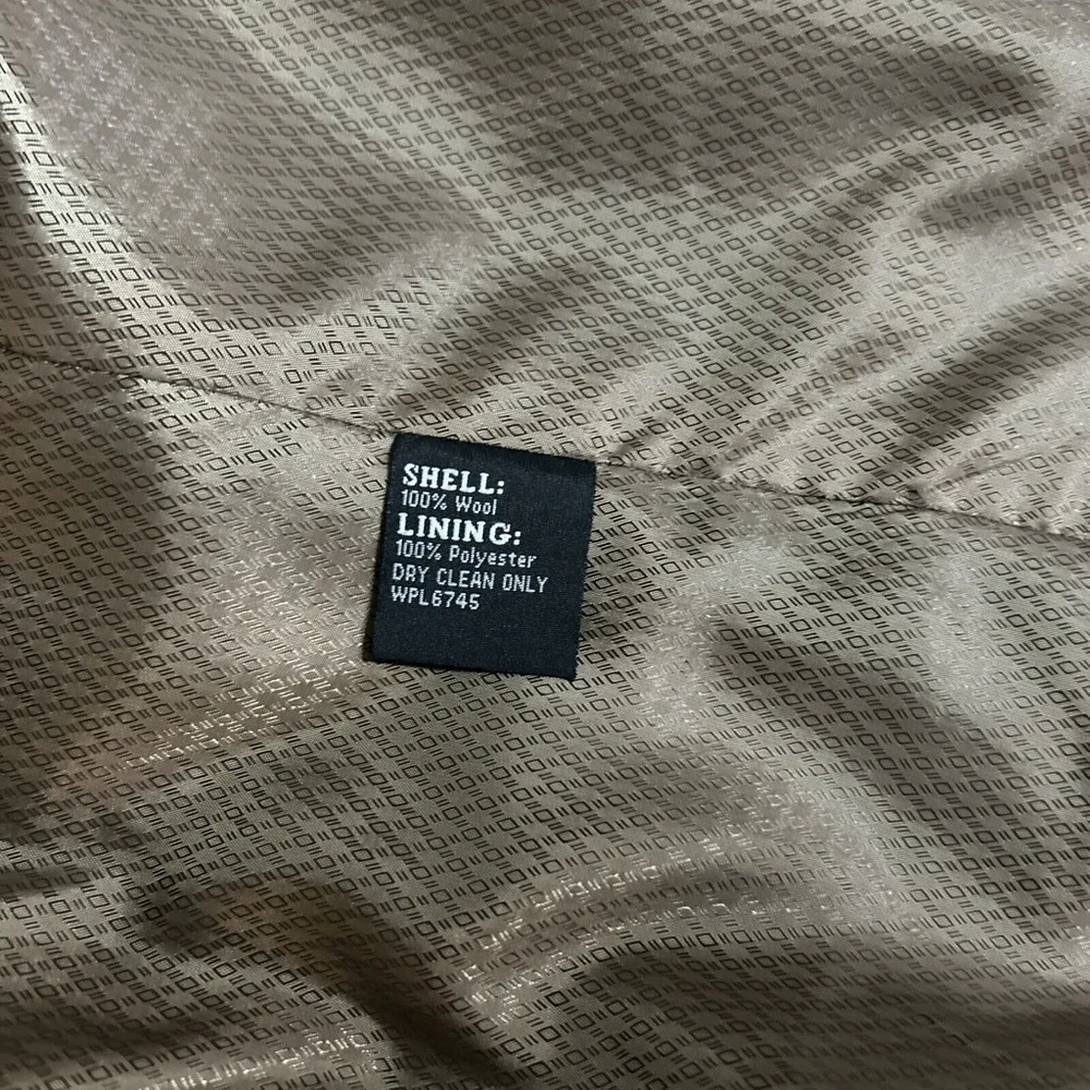 Jean Paul Germain 42R Brown Checks Wool Two Button Blazer Vented